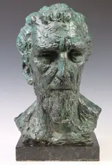 Charles Umlauf, Poet: Ezra Pound, c.1971, Bronze sculpture