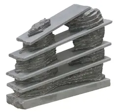 Jesús Moroles, Lapstrake, Carved granite abstract sculpture