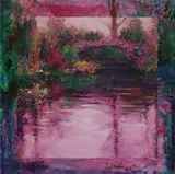 Pep Suari, The Japanese Bridge, acrylic on canvas