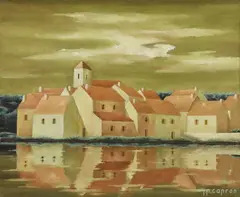 Jean Pierre Capron, Avant L'Orage, oil on canvas