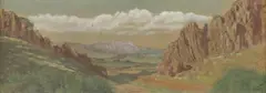 Frank Duncan, Paisano Pass, hand-tinted photographic print on paper