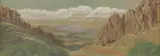 Frank Duncan, Paisano Pass, hand-tinted photographic print on paper