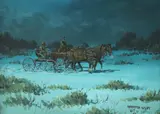 Kenneth Wyatt, Headed for Prayer Meeting, oil on board