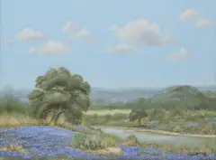 Katie M. Gibbs, Texas Bluebonnets, oil on canvas