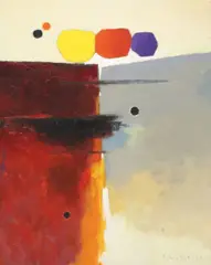 Max Hayslette, Study: Gardens of the Mind Number 27, acrylic on canvas