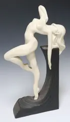 David Fisher, Dancing Female in Nude, Large Austin Productions cast plaster sculpture