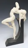 David Fisher, Dancing Female in Nude, Large Austin Productions cast plaster sculpture