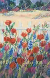 Noeline Harris, Wildflower Garden in Bloom, oil on canvas