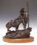 G. Harvey, The Homecoming, Patinated bronze sculpture