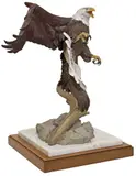 Bill Mcglaun, Bald Eagle, Cold-painted bronze sculpture
