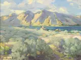 Hans Meyer-Kassel, Nevada Mountain Landscape, oil on board