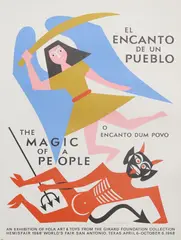 The Magic of a People (El Encanto de un Pueblo/ o Encanto Dum Povo) by Alexander Girard, 1968, screenprint in colors on paper, sold Jul 2024