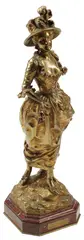 Gustave Obiols, Le Printemps, Gilt bronze sculpture