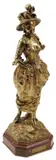 Gustave Obiols, Le Printemps, Gilt bronze sculpture