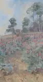 Arthur Wardle, Foxgloves & Pine (Porlock, Somerset, England), 2010, watercolor painting on paper
