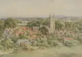 Fanny Mary Minns, Newport, watercolor painting on paper
