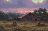 Kenny McKenna, Dusk, oil on board