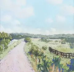 Will Klemm, Country Lane, pastel drawing on paper