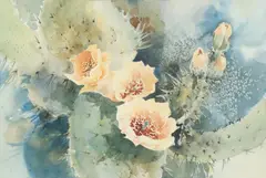 Mitzi Klassen, Cactus, watercolor painting on paper