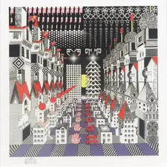 Pedro Friedeberg, Nariz de Cleopatra, silkscreen print in colors on paper