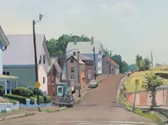 George Bentley Nick, N. Salem Hill, oil on canvas