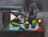 Guido Chiti, Natura Morta con Mele Gialle, oil on canvas