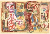 Douglas Craft, Spirit Forms, serigraph on paper