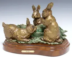 E.C. Wynne, Salad Bar, Multi-color patina bronze sculpture