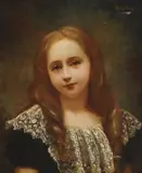Mary Bony, Portrait of a Young Girl, oil on canvas