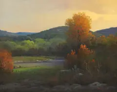 Jerry Ruthven, "November in the Hills:, oil on canvas