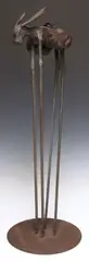 Thomas Molesworth, Burro, c. 1938, Patinated wrought iron sculptural ashtray
