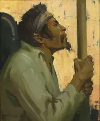 Leslie William Lee, "The Devotee:, oil on canvas