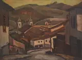 Carlos Laos Brache, Rua dos Paulista (Ouro Preto), oil on canvas