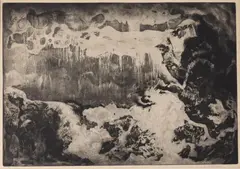 Constance Forsyth, The Deluge, intaglio print on paper