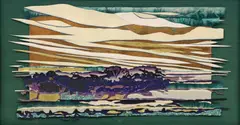 Daryl Howard, Whispering Ocean, mixed media art on paper