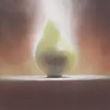 Will Klemm, Pear, pastel drawing on paper