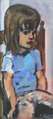 Stephen Thomas Rascoe, Stephanie, oil on Masonite
