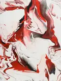 Red Velvet by Petronella Greer, acrylic on stretched canvas, sold Apr 2024