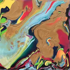 Oneiric by Petronella Greer, acrylic on stretched canvas, sold Apr 2024