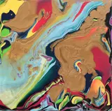 Oneiric by Petronella Greer, acrylic on stretched canvas, sold Apr 2024