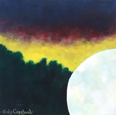 Judy Copland, Eclipse Moon, Gallery-wrapped acrylic on canvas