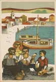 Jorge Dumas, Festejo, lithograph in colors on paper