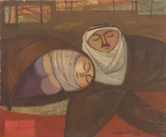 Ismail Al-Sheikhly, Tranquility, oil on stretched canvas