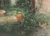 Chiu Tak Hak, Two Pots, acrylic on canvas