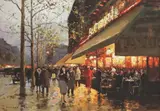 Édouard Cortès, La Coupole, Montparnasse, giclee on canvas