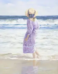 Sally Swatland, Looking Towards Catalina, oil on canvas