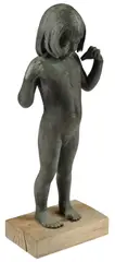 Faith Winter, Young Girl, Patinated bronze sculpture