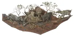 Harlen Alfred Winter, Longhorn Herd, 1967, Western patinated metal wall sculpture