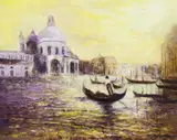 Aguilar Vargas, Venise, oil on canvas