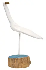 Isaac Smith, Seagull, Carved and painted wood sculpture